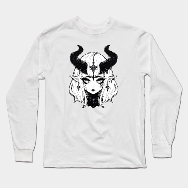 Demonic Art Long Sleeve T-Shirt by DarkSideRunners